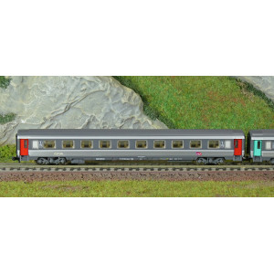 Piko 94507 Set de 2 voitures Corail, 1ère et 2ème classe A10u/B11u, logo carmillon, SNCF, N - 1/160 Piko Piko_94507 - 3