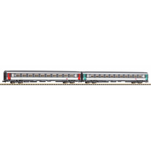 Piko 94507 Set de 2 voitures Corail, 1ère et 2ème classe A10u/B11u, logo carmillon, SNCF, N - 1/160 Piko Piko_94507 - 4