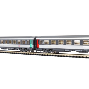 Piko 94507 Set de 2 voitures Corail, 1ère et 2ème classe A10u/B11u, logo carmillon, SNCF, N - 1/160 Piko Piko_94507 - 6