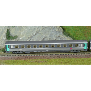Piko 94508 Set de 2 voitures Corail, 2ème classe et fourgon B11u/B6Du, logo carmillon, SNCF, N - 1/160 Piko Piko_94508 - 2