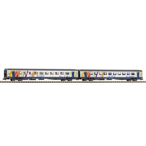 Piko 94509 Set de 2 voitures Corail Alsace, 1ère et 2ème classe A10tu/B11tu, logo carmillon, SNCF, N - 1/160 Piko Piko_94509 - 4