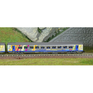 Piko 94510 Set de 2 voitures Corail Alsace, 2ème classe B11tu/B11tu, logo carmillon, SNCF, N - 1/160 Piko Piko_94510 - 3