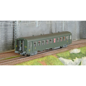 Models Word 40020 Voiture USI courte, SNCF, Bmyfi U60, vert, marquage 1956 Models World MW_40020 - 1