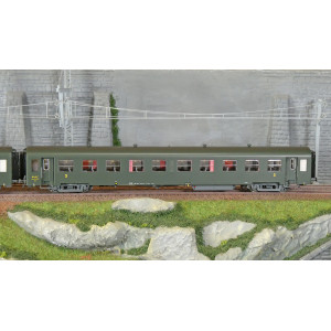 Models Word 40021 Set de 2 voitures USI courte, SNCF, Bmyfi U60, vert, marquage 1956 Models World MW_40021 - 4