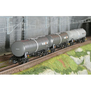 Roco 6600143 Set de 3 wagons citernes à bogies, type Zacns, Wascosa Roco Roco_6600143 - 2