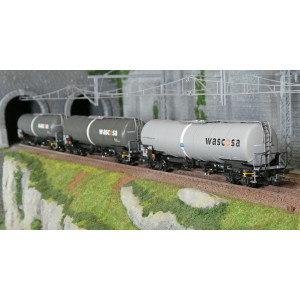 Roco 6600143 Set de 3 wagons citernes à bogies, type Zacns, Wascosa Roco Roco_6600143 - 6