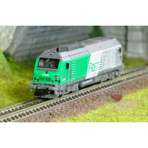 REE Modeles NW293 Locomotive Diesel BB 75446, SNCF, FRET, logo cramillon, Longueau, N - 1/160 Ree Modeles NW-293 - 1