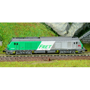REE Modeles NW293 Locomotive Diesel BB 75446, SNCF, FRET, logo cramillon, Longueau, N - 1/160 Ree Modeles NW-293 - 2