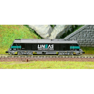 REE Modeles NW294 Locomotive Diesel BB 75036, LINEAS, noire, N - 1/160 Ree Modeles NW-294 - 2