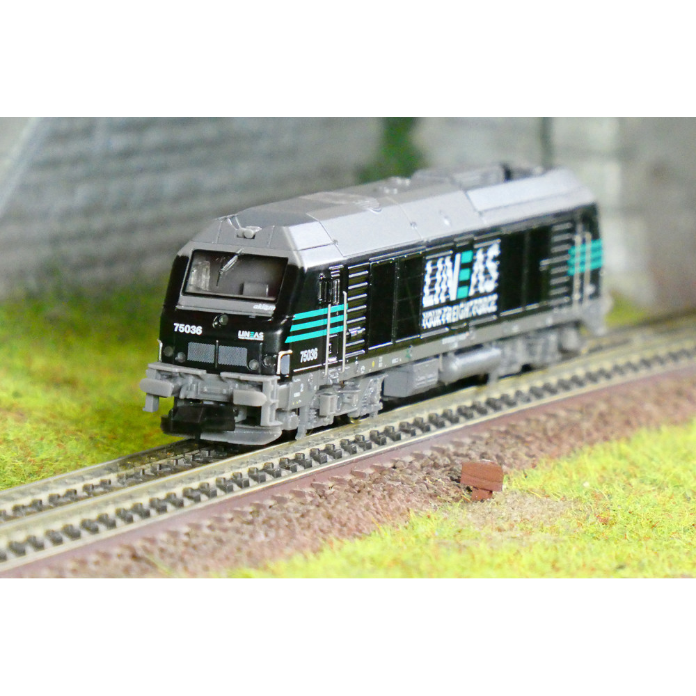 REE Modeles NW294 Locomotive Diesel BB 75036, LINEAS, noire, N - 1/160 Ree Modeles NW-294 - 1 REE Modeles NW294 Locomotive Diesel BB 75036, LINEAS, noire, N - 1/160 Ree Modeles NW-294 - 1