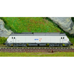 REE Modeles NW295 Locomotive Diesel BB 75024, ETF, blanche, N - 1/160 Ree Modeles NW-295 - 2