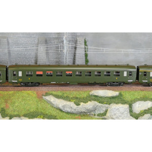 Ree Modeles VB389 Set de 3 voitures voyageurs DEV AO courtes, SNCF, B10 U52 / A8, vert 306, ep.III Ree Modeles VB-389 - 4