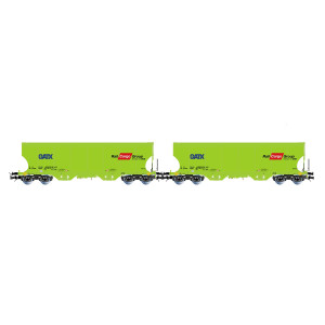 Rivarossi HR6674 Set de 2 wagons trémies à bogies, verts, GATX, RAIL CARGO GROUP Rivarossi HR6674 - 1