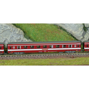 REE Modeles NW155 Set de 3 voitures UIC A9, LE CAPITOLE, avec plaque, N - 1/160 Ree Modeles NW-155 - 3