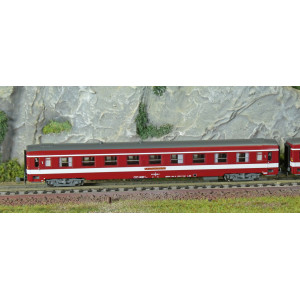REE Modeles NW156 Set de 3 voitures UIC 2x A9 / 1x A7D, LE CAPITOLE, avec plaque, N - 1/160 Ree Modeles NW-156 - 2