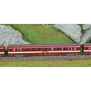 REE Modeles NW156 Set de 3 voitures UIC 2x A9 / 1x A7D, LE CAPITOLE, avec plaque, N - 1/160 Ree Modeles NW-156 - 3