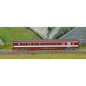 REE Modeles NW343 Voiture voyageurs UIC, A7D ex-Capitole, bande blanche et cartouche Corail, ep.IV, N - 1/160 Ree Modeles NW-343
