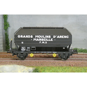 Ree Modeles WB894 Wagon céréalier FRANGECO, SNCF, Grands Moulins D'Arenc, ep. III Ree Modeles WB-894 - 2