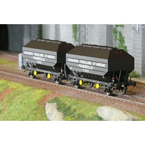 Ree Modeles WB900 Set de 2 wagons céréaliers FRANGECO, SNCF, Grands Moulins D'Arenc, ep. III Ree Modeles WB-900 - 4