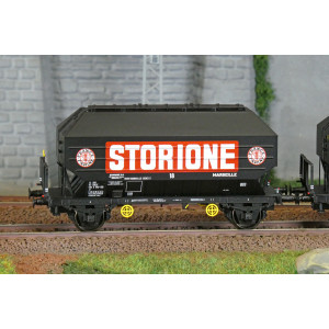 Ree Modeles WB905 Set de 2 wagons céréaliers FRANGECO, SNCF, Storione, ep. IV Ree Modeles WB-905 - 2