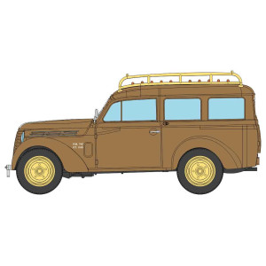 Ree Modeles CB210 Voiture Renault Renault Juvaquatre Familiale vitrée, Marron + galerie Ree Modeles CB-210 - 2