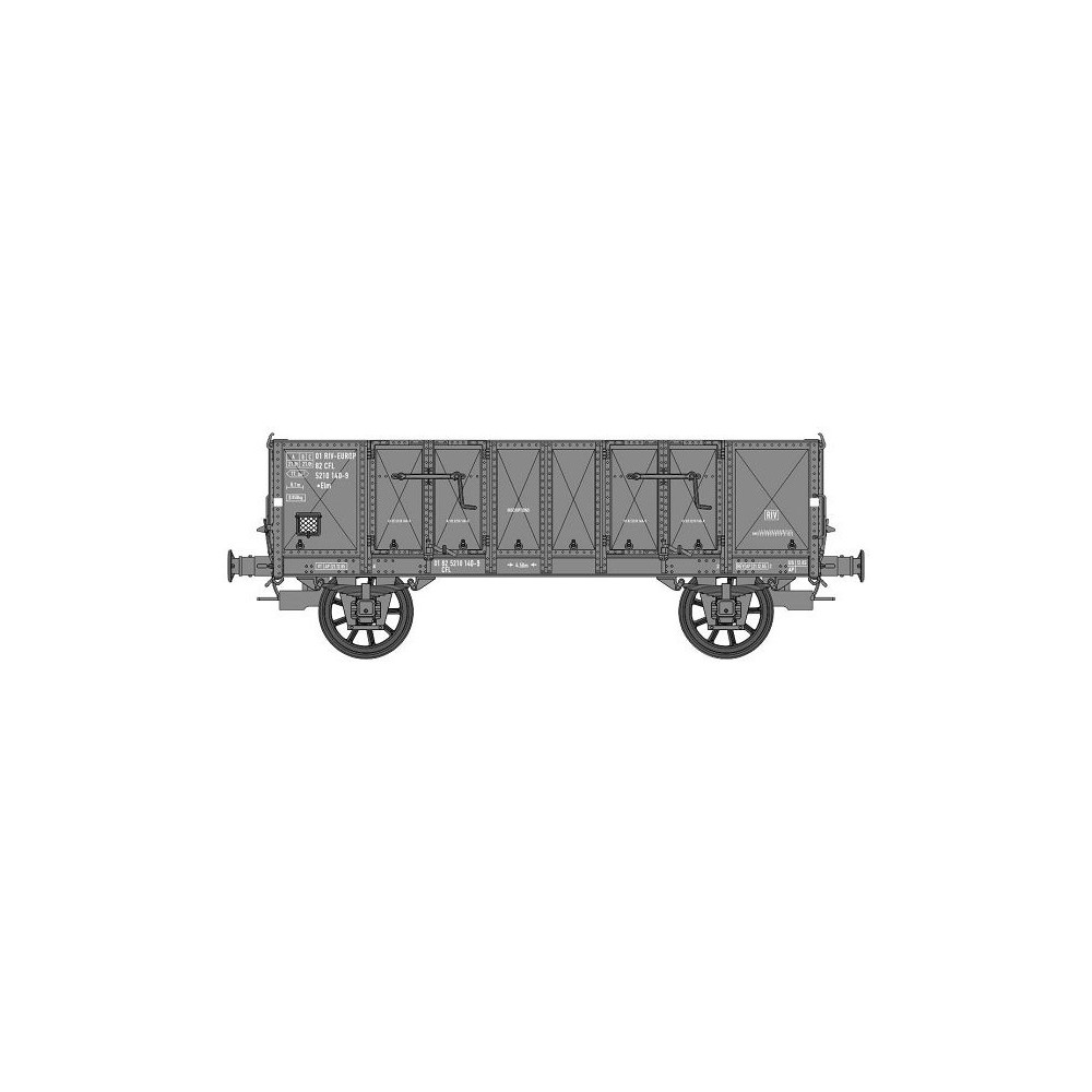 Ree Modeles WB920 Wagon Tombereau caisse métallique, CFL, ep.IV Ree Modeles WB-920 - 1 Ree Modeles WB920 Wagon Tombereau caisse métallique, CFL, ep.IV Ree Modeles WB-920 - 1