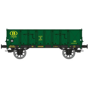 Ree Modeles WB922 Wagon Tombereau caisse métallique, vert, SNCB, ep.III Ree Modeles WB-922 - 1