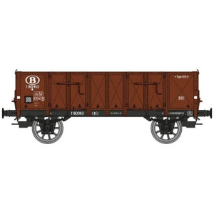 Ree Modeles WB924 Wagon Tombereau caisse métallique, brun, SNCB, ep.III Ree Modeles WB-924 - 1