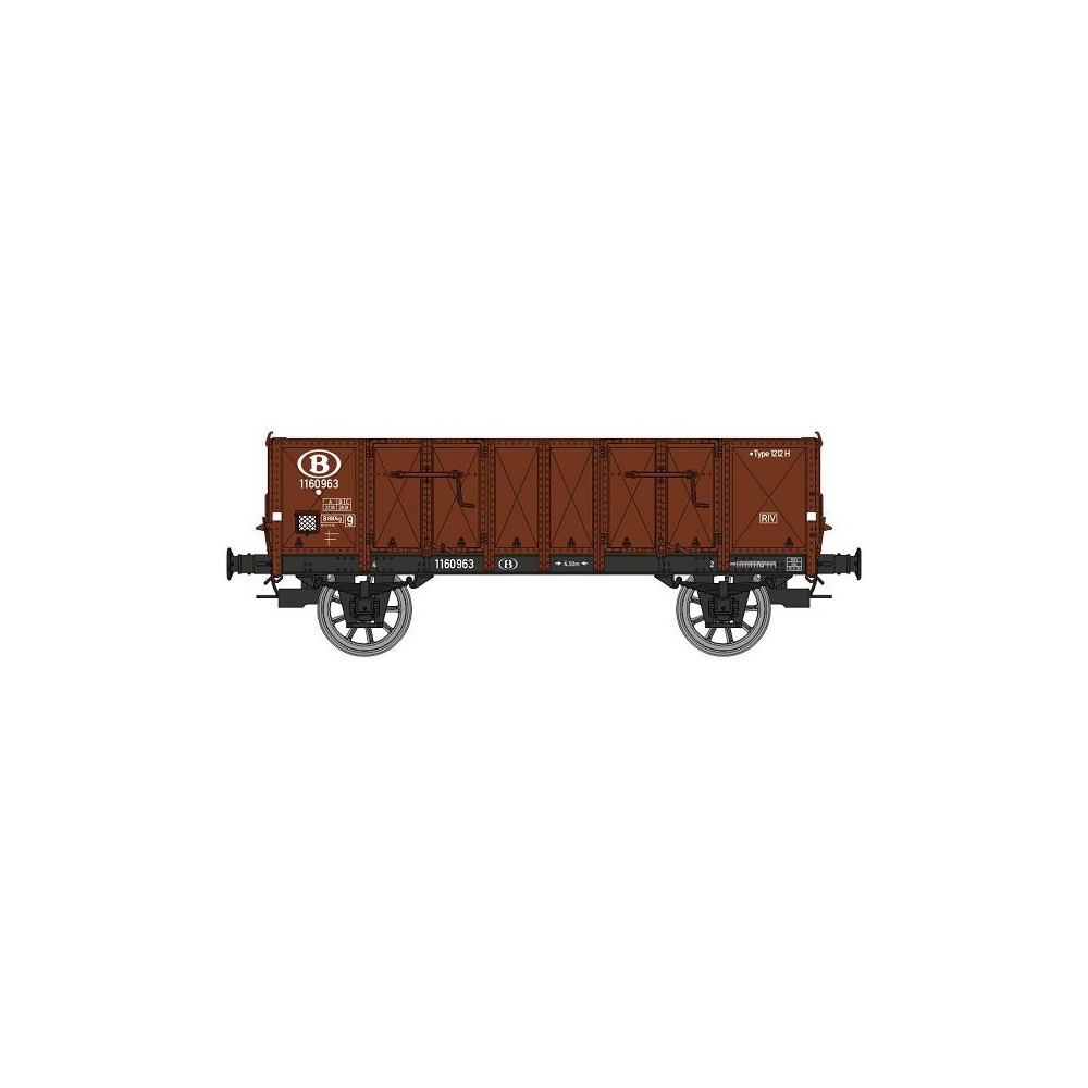 Ree Modeles WB924 Wagon Tombereau caisse métallique, brun, SNCB, ep.III Ree Modeles WB-924 - 1 Ree Modeles WB924 Wagon Tombereau caisse métallique, brun, SNCB, ep.III Ree Modeles WB-924 - 1
