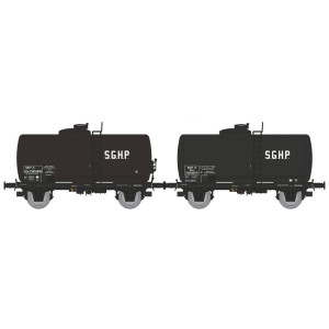 Ree modeles WB868 Set de 2 wagons citerne Pétrol, SNCF, SGHP Ree Modeles WB-868 - 1
