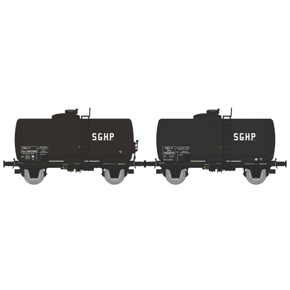 Ree modeles WB868 Set de 2 wagons citerne Pétrol, SNCF, SGHP Ree Modeles WB-868 - 1 Ree modeles WB868 Set de 2 wagons citerne Pétrol, SNCF, SGHP Ree Modeles WB-868 - 1