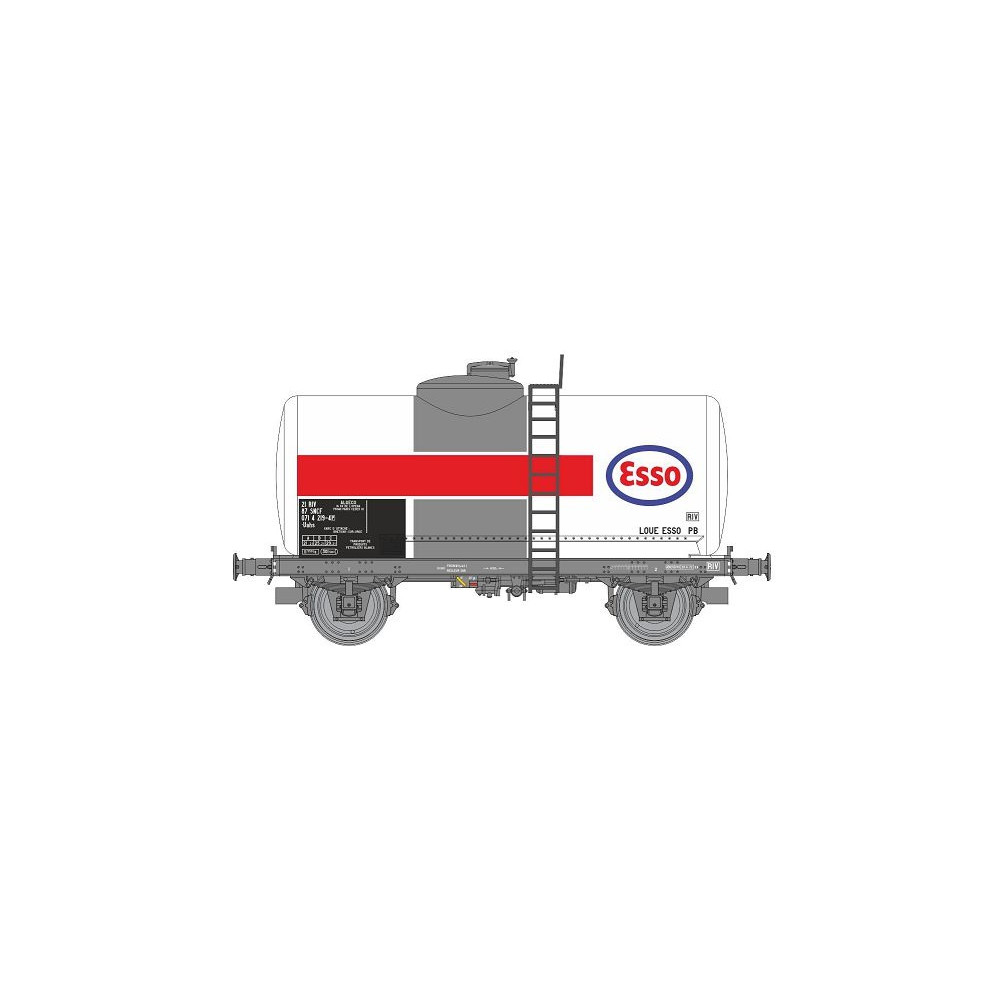 Ree modeles WB877 Wagon citerne Pétrol, SNCF, ESSO, blanc Ree Modeles WB-877 - 1 Ree modeles WB877 Wagon citerne Pétrol, SNCF, ESSO, blanc Ree Modeles WB-877 - 1