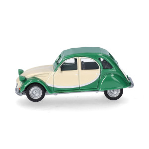 Herpa 020817-007 Voiture 2CV Charleston, vert/beige Herpa Herpa_020817-007 - 4