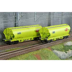 Rivarossi HR6674 Set de 2 wagons trémies à bogies, verts, GATX, RAIL CARGO GROUP Rivarossi HR6674 - 1