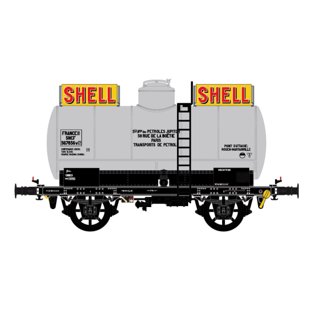 Ls Models 30457 Wagon citerne OCEM, sans passerelle, gris, SHELL, SNCF Ls models LSM_30457 - 1 Ls Models 30457 Wagon citerne OCEM, sans passerelle, gris, SHELL, SNCF Ls models LSM_30457 - 1