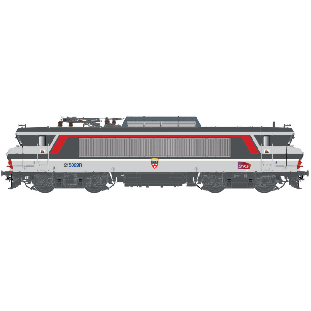 Ls Models 10493S Locomotive électrique BB 15029 REVER, SNCF, Corail+, Blason AURILLAC , Achéres, Digitale sonore Ls models LSM_1
