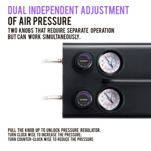 Compresseur d'air pour aérographe série Dual Drive GT-918 Gaahleri Gaahleri 42878 - 4