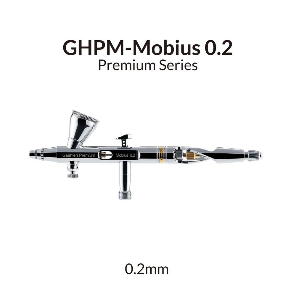 Aérographe GHPM-Mobius 0.2 mm Premium Séries Gaahleri Gaahleri 40850 - 1 Aérographe GHPM-Mobius 0.2 mm Premium Séries Gaahleri Gaahleri 40850 - 1