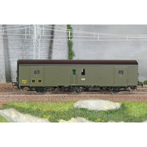 Models World 101 Wagon fourgon 3 essieux, PLM, Dqd2m, Vert 306, ep.IIIb, feux fin de convoi Models World MW_101 - 2