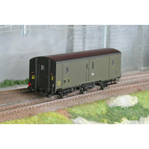 Models World 101 Wagon fourgon 3 essieux, PLM, Dqd2m, Vert 306, ep.IIIb, feux fin de convoi Models World MW_101 - 1