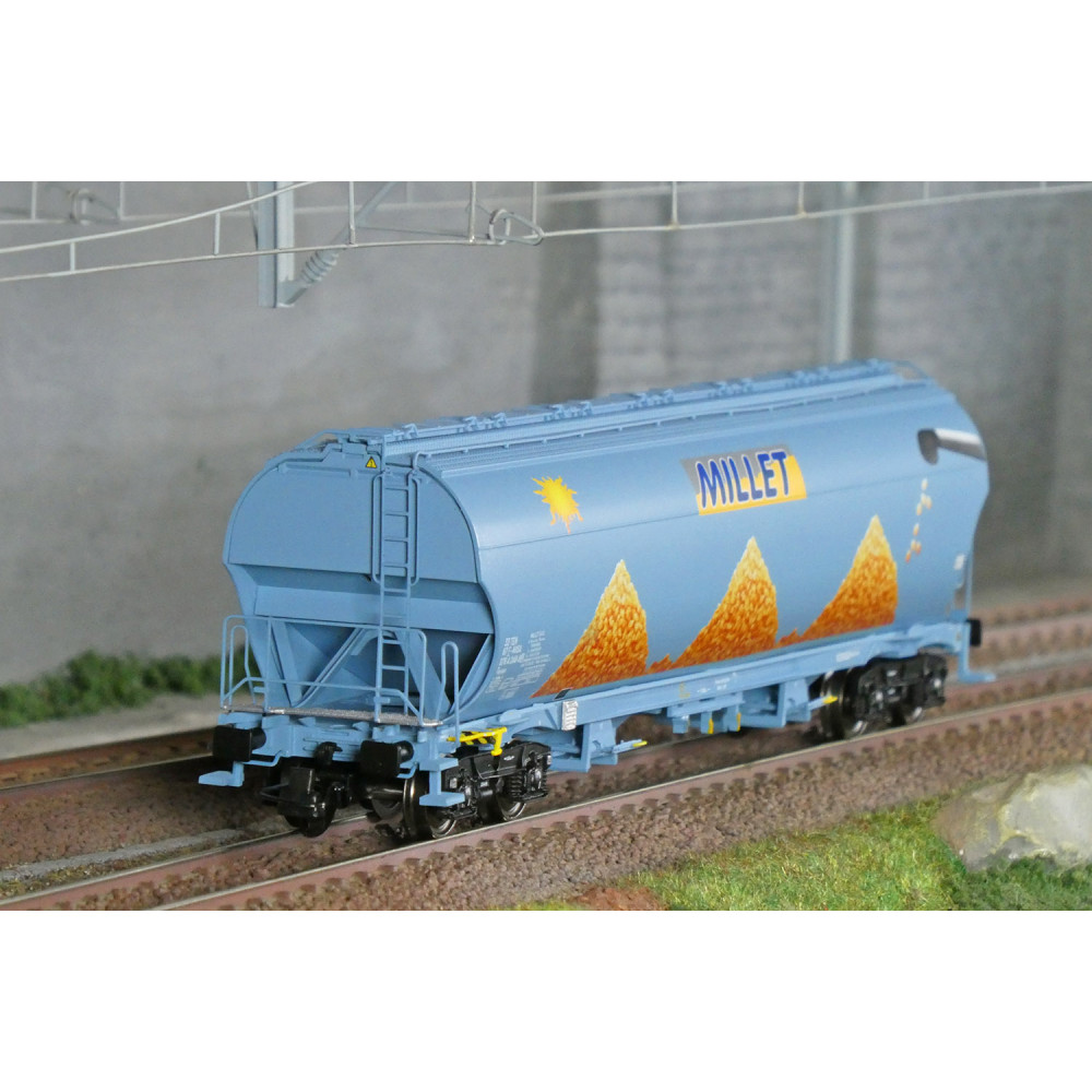 Ls Models 30592 Wagons trémie Tagnpps, bleu clair, nouveau logo Millet, avec soleil Ls models LSM_30592 - 1 Ls Models 30592 Wagons trémie Tagnpps, bleu clair, nouveau logo Millet, avec soleil Ls models LSM_30592 - 1