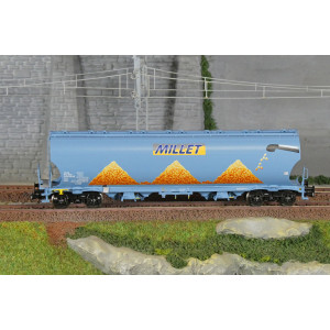 Ls Models 30593 Wagons trémie Tagnpps, bleu clair, nouveau logo Millet Ls models LSM_30593 - 2 Ls Models 30593 Wagons trémie Tagnpps, bleu clair, nouveau logo Millet Ls models LSM_30593 - 2