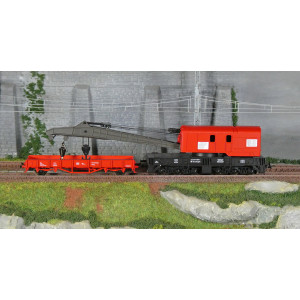 Roco 56240 Wagon grue avec wagon protecteur, DB AG Roco Roco_56240 - 2 Roco 56240 Wagon grue avec wagon protecteur, DB AG Roco Roco_56240 - 2