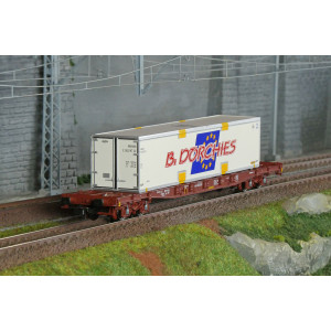 Jouef HJ6279 Wagon porte-conteneurs à bogies S70, TOUAX, chargé caisse mobile "B. Dorchies" Jouef HJ6279 - 1
