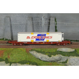 Jouef HJ6279 Wagon porte-conteneurs à bogies S70, TOUAX, chargé caisse mobile "B. Dorchies" Jouef HJ6279 - 2 Jouef HJ6279 Wagon porte-conteneurs à bogies S70, TOUAX, chargé caisse mobile "B. Dorchies" Jouef HJ6279 - 2