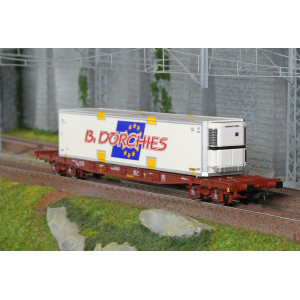 Jouef HJ6279 Wagon porte-conteneurs à bogies S70, TOUAX, chargé caisse mobile "B. Dorchies" Jouef HJ6279 - 3 Jouef HJ6279 Wagon porte-conteneurs à bogies S70, TOUAX, chargé caisse mobile "B. Dorchies" Jouef HJ6279 - 3