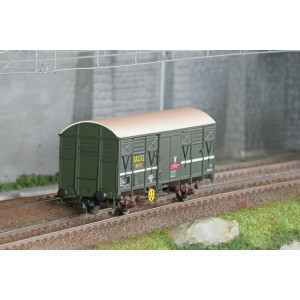 Jouef HJ6290 Wagon couvert à essieux G4, SNCF, « D.A.C.F.I. » Metz, livrée vert Jouef HJ6290 - 1