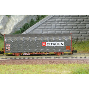 Arnold HN6712 Set de 2 wagons bâchés à essieux, type Kijls K70, SNCF, Citroën, N - 1/160 Arnold HN6712 - 3 Arnold HN6712 Set de 2 wagons bâchés à essieux, type Kijls K70, SNCF, Citroën, N - 1/160 Arnold HN6712 - 3