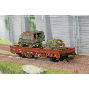 Marklin 46929 Wagon à ranchers Kb 443, DB, avec Kübelwagen VW 181 et Unimog S 404 Marklin Marklin_46929 - 3