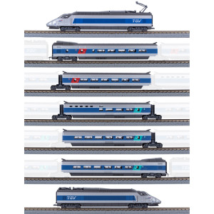 Azar T01-AB1D Coffret TGV Paris Sud-Est (PSE), SNCF, Atlantique, digitale, échelle Z AZAR Models AZAR_T01-AB1D - 8
